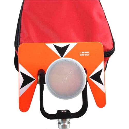 2020 Brand NEW Red Single Prism For Nikon Sokkia Topcon South Total Station Surveying prism constant -30/0mm With Soft Bag