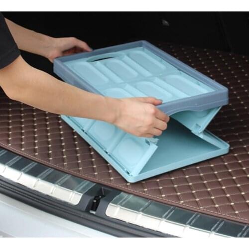 Portable Folding Car Trunk Grocery Storage Box Auto Vehicle Travel Container Car Accessories Interior