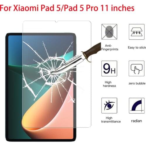 Tempered Glass For Xiaomi Pad 5 Pro 2021 11.0 Inch Tablet Protective Film For Xiaomi Mipad 5 Pro Mi Pad 5 Screen Protector