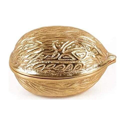 Lucky Art Golden Medium Walnut Decor 15X10 Cm