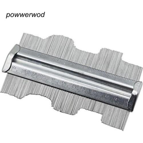 1Pcs 125mm Stainless Steel Metal Profile Contour Gauge Carpenters Measuring Copying Gauge General Measuring Tools