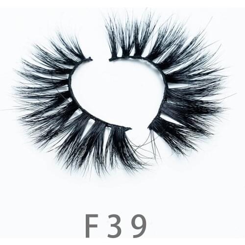 14-18mm F39 Lashes 3D Mink Lashes 100% Cruelty free Mink Eyelashes False Eyelashes Makeup Dramatic Long Thick Eyelashes Tools
