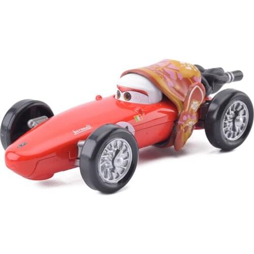 2 Style Disney Pixar Cars 2 F1 Francesco Bernoulli MoM 1:55 Diecast Metal Alloy Boys Toy Car Christmas Birthday Gift