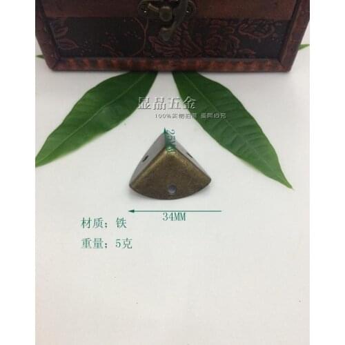 25*25*34mm Album Corner Notebook corners Pressure angle Book corner Fillet Hardware Accessories Bags Horn Wooden box angle
