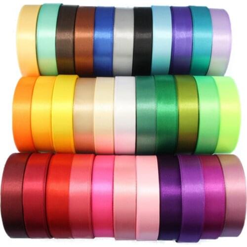 25Yards/Roll Grosgrain Satin Ribbons for Wedding Christmas Party Decorations DIY Bow Craft Ribbons Card Gifts Wrapping Supplies