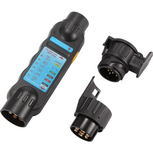 3pc 12V 7-Pin European Truck Trailer Plug Socket Tester Wiring Circuit Light Test Tool Car Circuit Tester Lighting board Testing