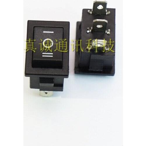 30pcs rocker switch Rocker switch 3 feet 3 files rocker power switch 10mm * 15mm 3A 250V