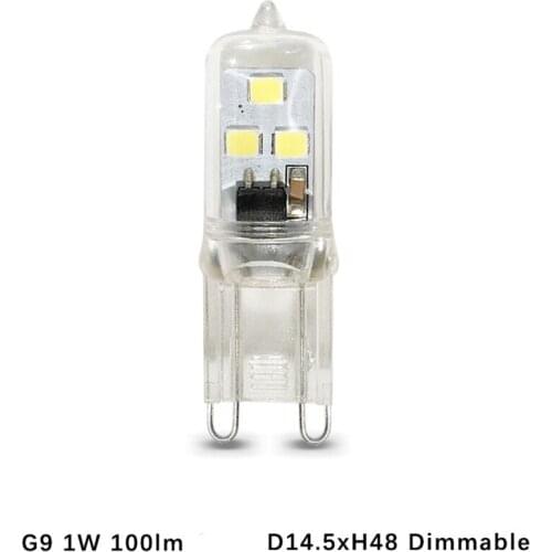 5pcs G9 Bulb 1W SMD COB LED Lighting Bulb Replace Halogen Spotlight Chandelier 360 Light Angle Beam LED Bulb Lamp Drop shipping