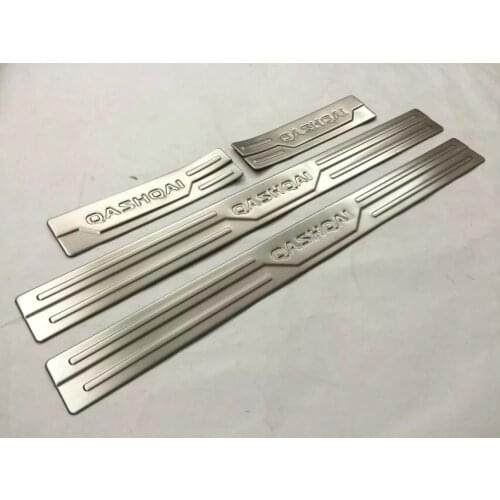 For Nissan Qashqai J11 2016 2017 Accessories Door Sill Scuff Plate Guard Stainless Door Sills Protector Sticker Car Styling