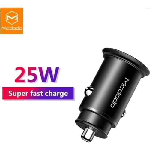 Mcdodo PD 25W Usb Type C Car Charger 5A Super Fast Charging QC4.0 USB Car Charger For iphone 12 11 Pro Max Huawei Xiaomi Samsung