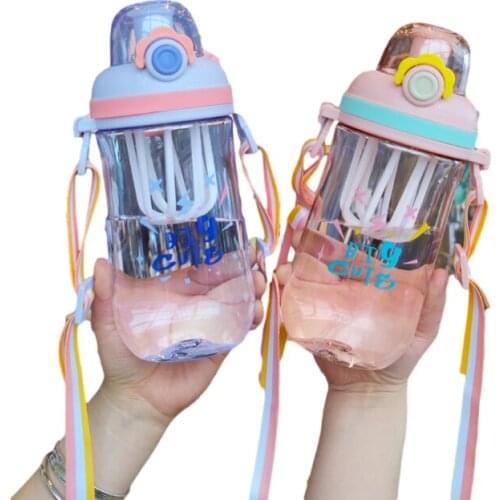 Girl Strap Water Bottles 2021 Portable Cute Drinkware My Drink Bottle BPA Free Outdoor Travel Camping Hiking Bottle