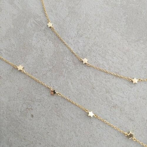 925 Sterling Silver Chain Creativity Mini Star Necklace For Women Cute Choker Necklaces Exquisite Christmas Jewelry Gifts