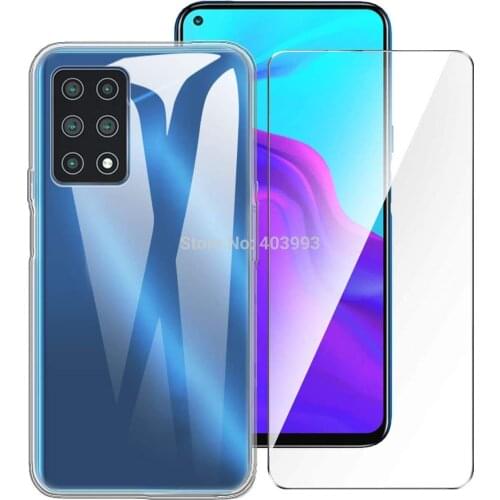 For Cubot X30 C30 Case Glass Luxury Soft TPU Phone Case With Tempered glass For Cubot X30