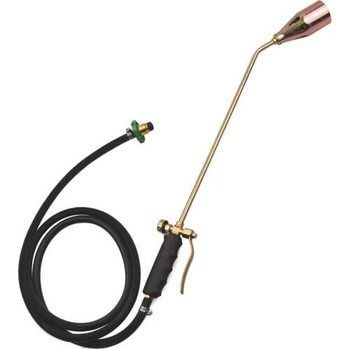 Propane Torch Weed Burner with 6.6ft Hose 3 Nozzles for Ice Snow Melting Lawn Garden Farm Industry Construction Welding
