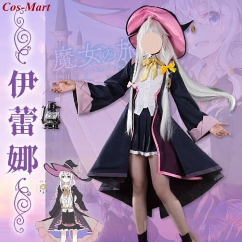 Hot Anime Wandering Witch: The Journey Of Elaina Cosplay Costume Lovely Uniform Female Halloween Party Role Play Clothing S-L