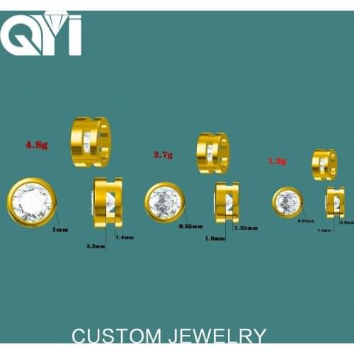 QYI Private Customized 925 Sterling Silver Earrings, Silver Jewelry, 10k Gold, 14k Gold, 18k Gold Wedding Jewelry