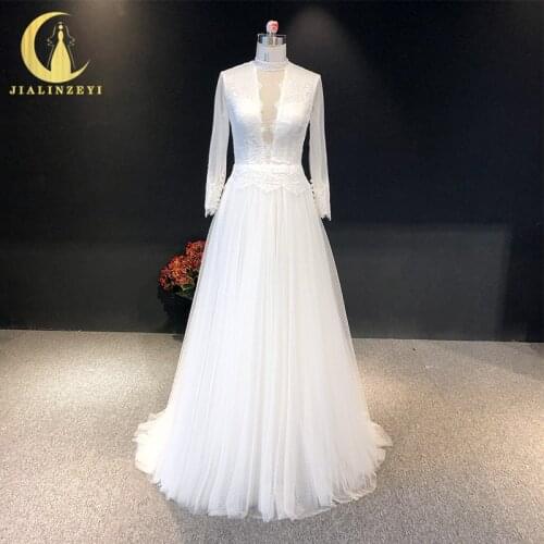 JIALINZEYI Long Sleeve Wedding Dresses