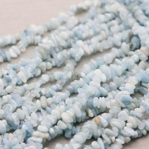 Stones Irregular Amazon Broken beads loose light blue Bracelet Necklace Accessories for women girls hand chain Jewelry