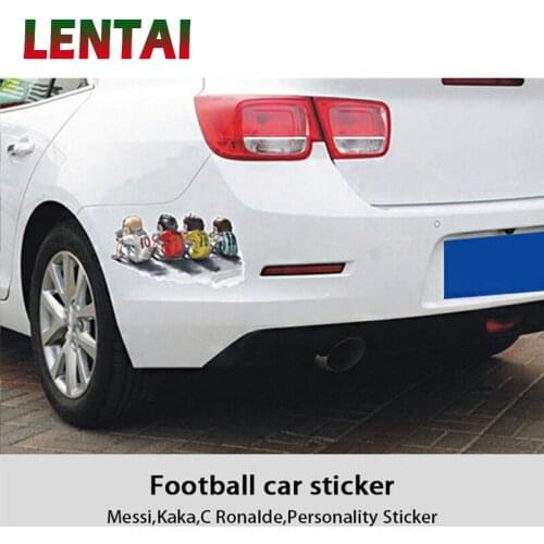 LENTAI For BMW e46 e39 e90 e60 e36 f30 f10 e30 x5 Toyota corolla 2008 Cartoon Car Headlight Body Stickers Football Stars Styling