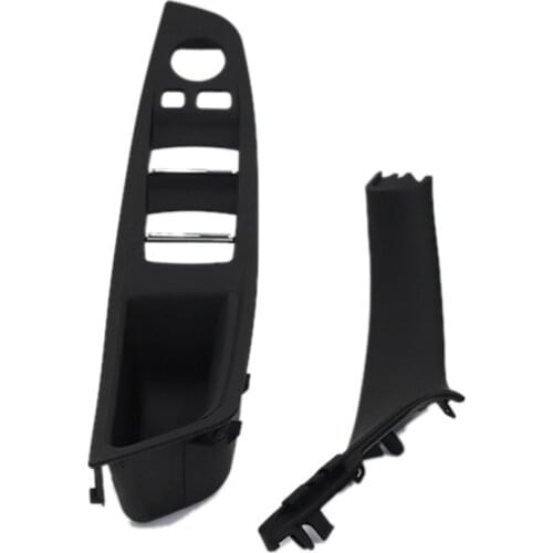 LHD 1pcs for 2010-2016 BMW 5 series f10 f18 Car front rear right left Interior Door Handle Inner Door Panel Pull Trim Cover