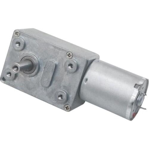 6V 24V Worm Gear Motor 12V Reducer 6-210RPM DC High Torque Electric Motor Metal Gear Reverse Self Lock For Automation Equipment