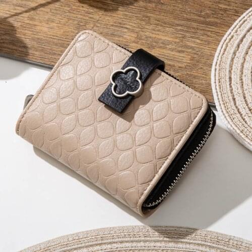 New Women Wallets Girls Short Lady Zipper Hasp Coin Purse Vintage Woman Clutch Purses Cards Holder Wallet Billfold Purse