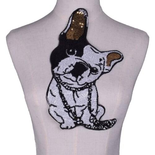 Clothing Diy Embroidery Funny Dog Sew On Patch Cartoon Biker Patches For Clothes Girls Christmas Stickers NL302