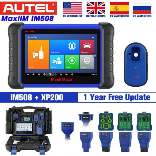 2021 Autel MaxiIM IM508 Car Key Programmer IMMO With All System 22+Service & OBD2 Diagnostic Tool Key Programming PK IM608