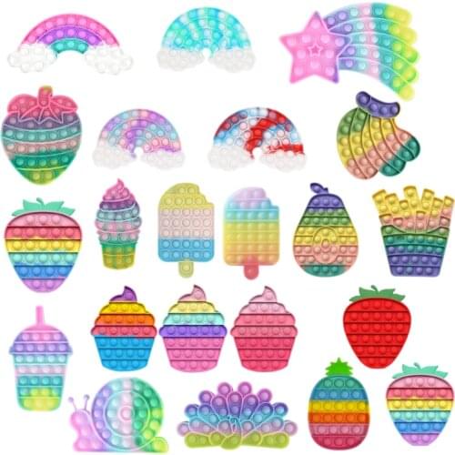 Push Bubble Sensory Toy for Autism Squishy Stress Reliever Toys Adult Kid Funny Anti-stress Fidget Toy Gift