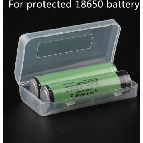 Special storage box for protected 18650 lithium battery