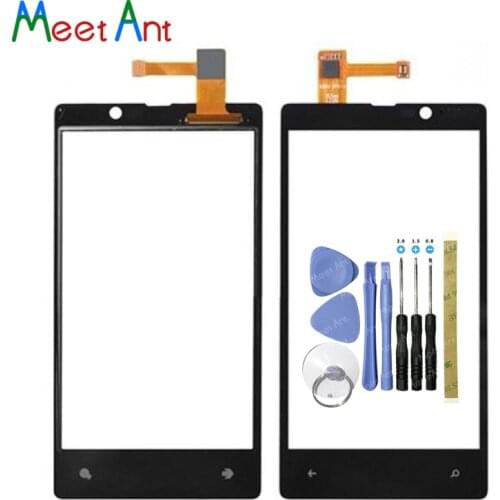 High Quality 4.3" For Nokia Lumia 820 N820 Touch Screen Digitizer Sensor Outer Glass Lens Panel Black
