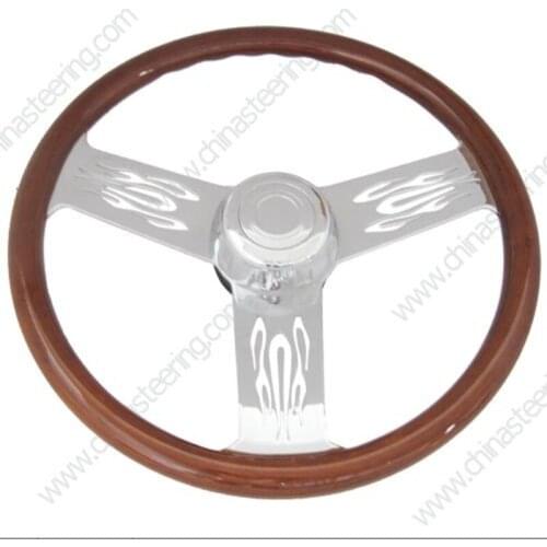 High grade Nanmu Model ST301 Electroplate Truck Steering Wheel
