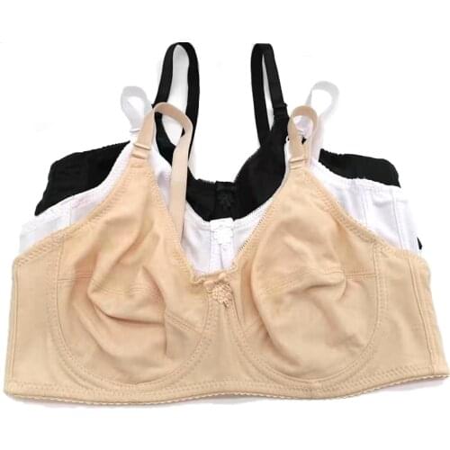 Cotton bras top women Lounge underwear sexy lace plus size 46 44 42 40 38 36 34 full cup B C D DD E F bamboo push up bh demi C21