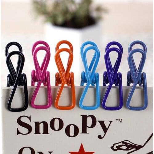 10 thick color stainless steel metal sealing clips bed sheet multi-functional wind proof drying childrens underwear, underwear