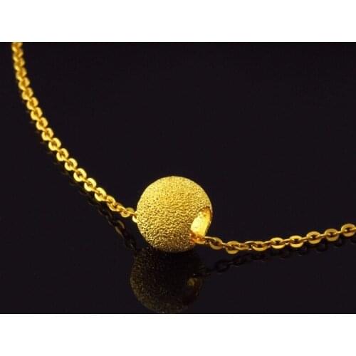 999 24K Yellow Gold Sandstone Beads For Necklace Pendant Or Bracelet 1.05g