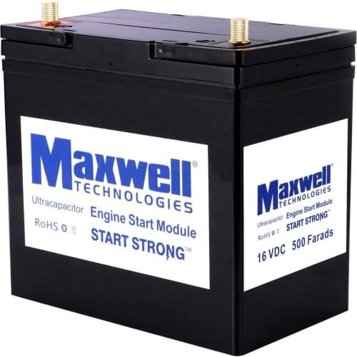 MAXWELL Best Price super capacitor 16V 500F car battery 12V rechargeable battery