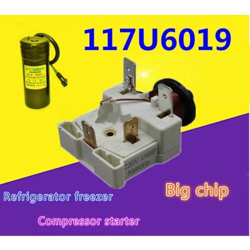 Refrigerator accessories universal display freezer compressor starter 117U6019 heavy hammer overheating overload protector 220V