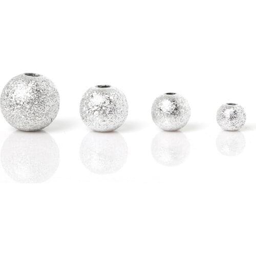 Free Shipping Silver Color Acrylic Round Ball Spacer Beads 6mm/8mm/10mm/12mm Pick Size For DIY Jewelry Making Bracelet Fingings