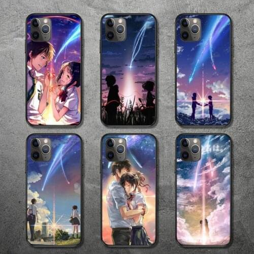 Japanese Anime Your Name Phone Case for iPhone 12 11 mini pro XS MAX 8 7 6 6S Plus X 5S SE 2020 XR