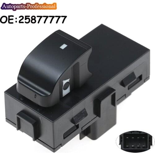 Rear Power Window Master Switch Single Button For 08 to 17 Enclave Traverse Silverado 25877777 22864839/25900136/901-163/DWS807S