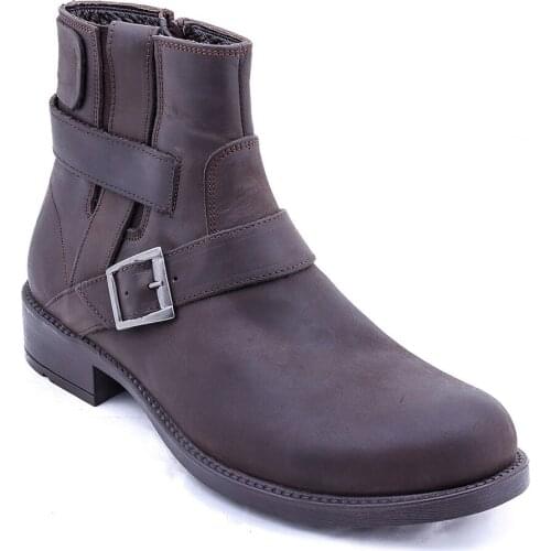 Leather Buckled Brown Boots Wessi