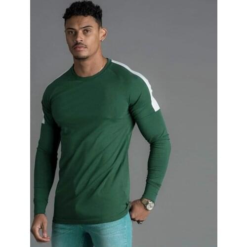 2020 Sport Shirt Men GYM T shirt Men Long Sleeve Running Shirt Male Rashgard Sportswear Clothing