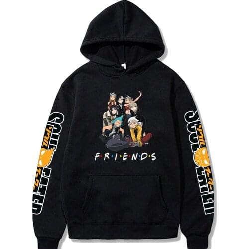 Soul Eater Hoodies Men Women Anim Hoodies Long Sleeve Pullover Tops Clothes