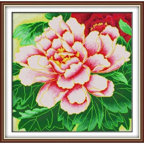 Big wealth cross stitch kit flower 18ct 14ct 11ct count printed canvas stitching embroidery DIY handmade needlework