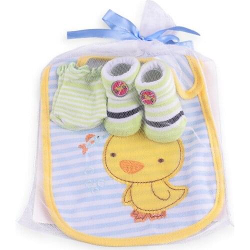 Redkite Set Baby Bibs Sets Newborn Socks Mittens Cotton Boys Girls