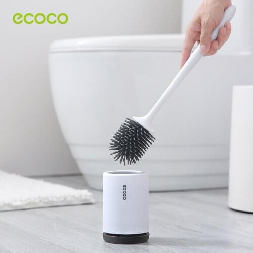 Ecoco Toilet Brush Rubber Head Holder Cleaning Brush For Toilet Wall Hanging Household Floor Cleaning Bathroom Accessories #98