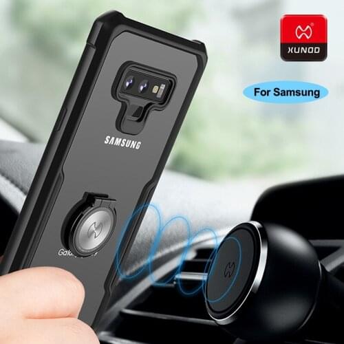 Luxury Silicone 360 Shockproof Case For Samsung Galaxy note 8 9 note10 plus Phone with Stand Protector Cases Magnetic car holder