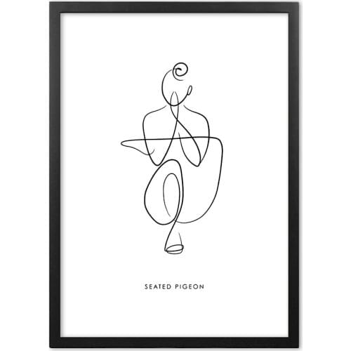 Nordic Abstract Illustration Human Body Lines Wall Art Paper Painting Landscape Wall Pictures For Living Room Decor