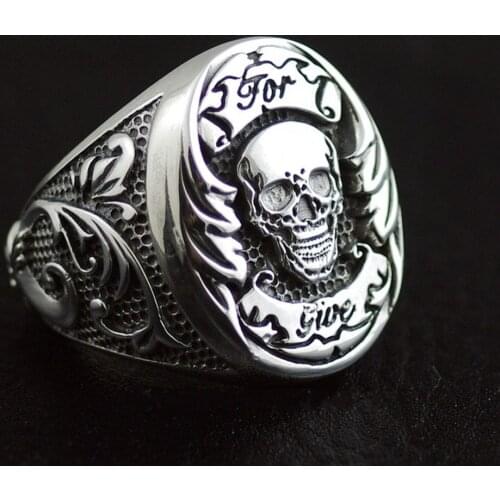 Thailand imports 925 sterling silver ring, Pirate Skull
