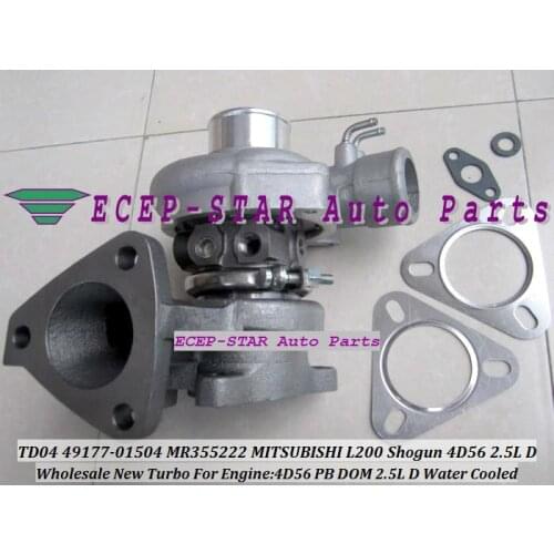 TD04 49177-01504 49177-01512 49177-01503 MR355222 MD195396 Turbo For Mitsubishi Pajero II L200 L300 Shogun 4D56 PB DOM DE 2.5L D